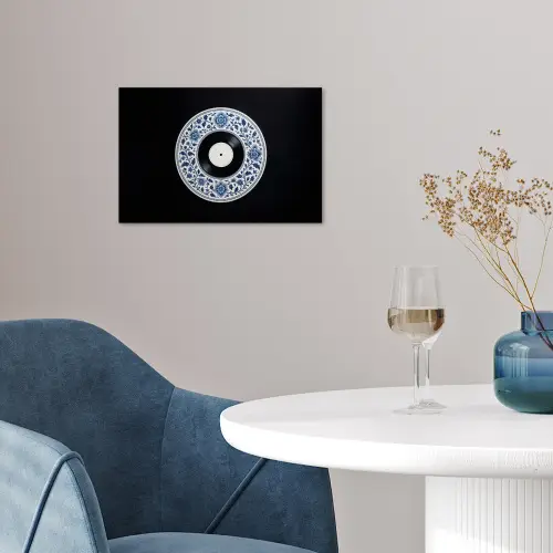 Vinyl - LP - Delfts Blauw - Muziek poster papier klein -sfeer3