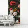 Stilleven met bloemen in een glazen vaas - Schilderij van Jan Davidsz. de Heem fotobehang vinyl groot -woonkamer