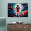 Astronaut - Neon - Meteoriet - Neon canvas 2cm klein -sfeer4