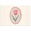 Tulp - Lijst - Ovaal - Illustratie poster papier klein -3d