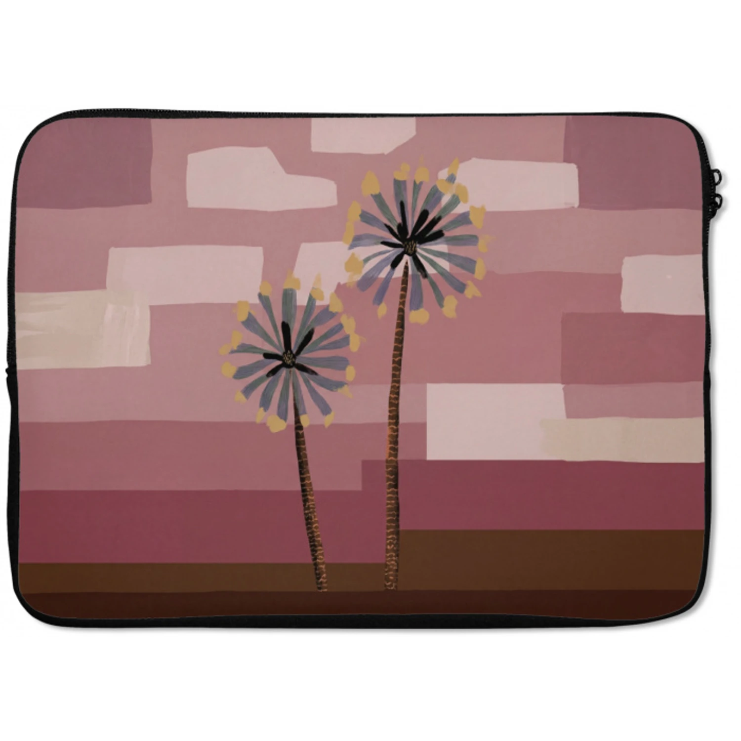 Illustratie - Bloemen - Vlakken - Abstract laptophoes neopreen klein -zkaufland3dotto