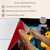 Wereldkaart - Verf - Kleurrijk - Graffiti - Wereld keuken achterwand spatscherm klein -spatscherm_NL