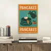 Pannenkoeken - Siroop - Illustratie - Oranje aluminium wit klein -sfeer1