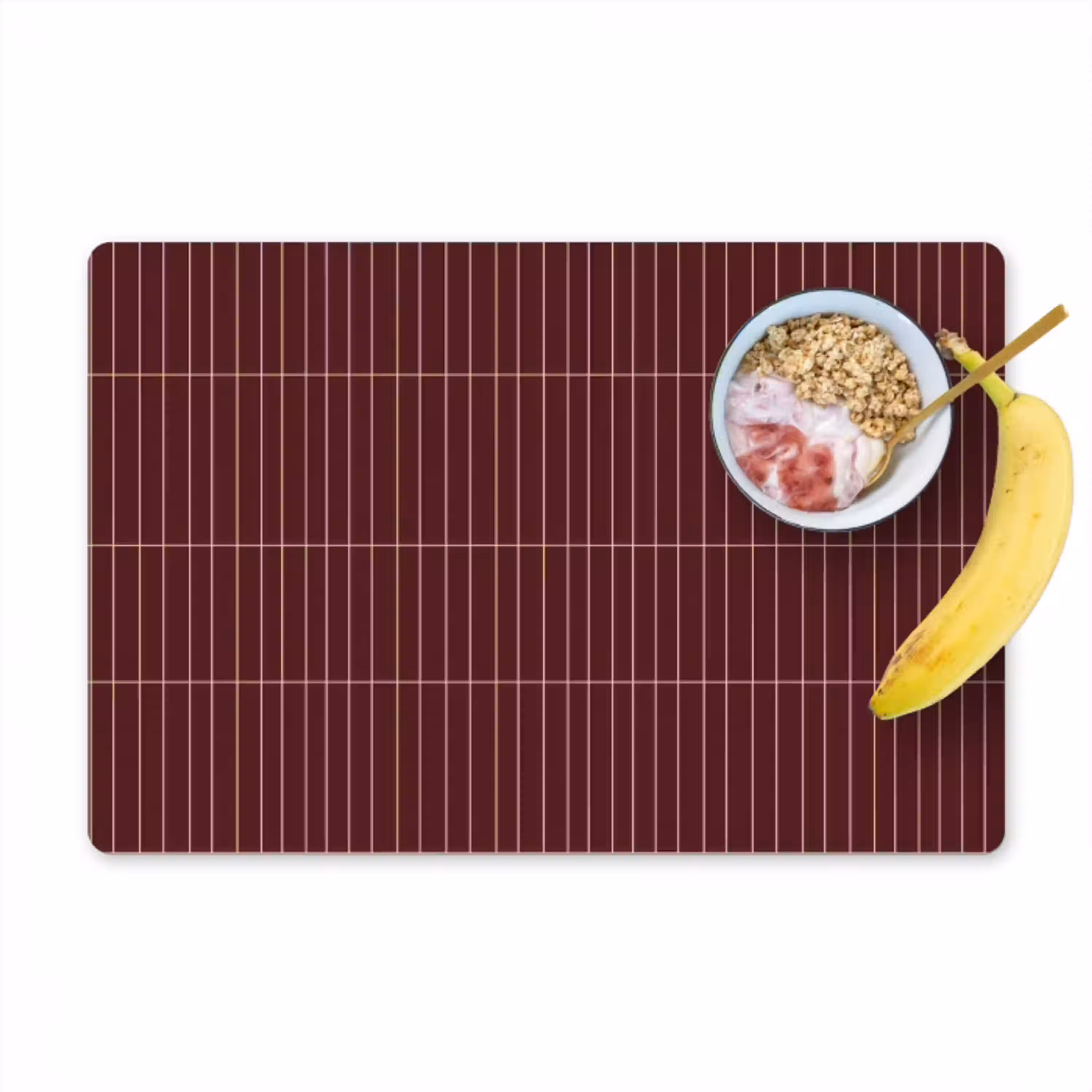 Lijnen - Patroon - Bordeaux Placemat vinyl groot 368 -zzzproduct_Kitchenyeah-website