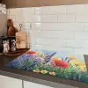 Weide - Bloemen - Kleurrijk Inductie beschermer vinyl 3mm klein -sfeer3