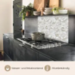 Wit - Penseelstreken - Reliëfeffect keuken achterwand 2 middel 865 -usp_DE