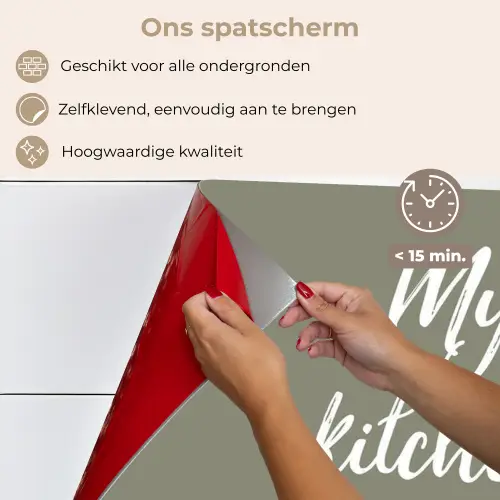 My kitchen, my rules - Spreuken - Quotes keuken achterwand spatscherm klein -spatscherm_NL