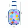 Vrolijk patroon van smileys Kinderkoffer - Blauw klein -productfoto_formaten