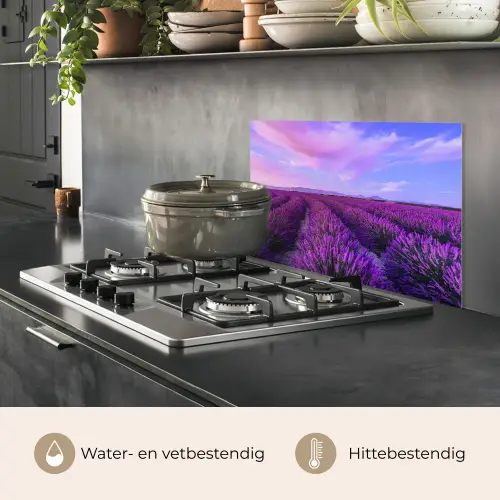 Lavendel - Paars - Bloemen - Natuur keuken achterwand spatscherm klein -usp_NL