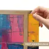 Verflook - Kunst - Modern - Abstract Light Box met batterij (Wandlamp) middel -USP_websiteprintNL