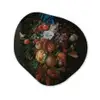 Festoen van vruchten en bloemen - Schilderij van Jan Davidsz. de Heem Wandcirkel Organisch Forex 3mm klein -3d