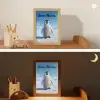 Pinguïn - Sneeuw - Landschap - Wit Light Box met kabel (Kinderlampje) klein -sfeer3_kind