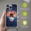 Kat - Felgekleurde bloemen - Vaas Hoesje iPhone 16 Pro Max met koord klein -sfeer2_NL