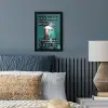 Parkiet - Turquoise - Quotes - Decoratie fotolijst zwart zonder passe partout klein -sfeer3