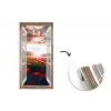 Doorkijk - Klaprozen - Bloemen - Rood - Open raam fotobehang vinyl groot -3d