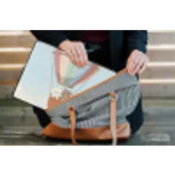 Luchtballon - Beren - Pastel laptophoes neopreen klein -tas