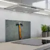 Hamer - Schilderij - Gereedschap keuken achterwand spatscherm klein -3d_schuin