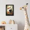 Toekan - Vogel - Bloemen - Planten fotolijst zwart zonder passe partout klein -usfeer4_kinderkamer