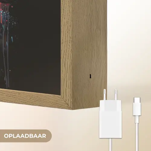 Graffiti - Basketbal - Sport - Zwart - Street art Light Box met batterij (Wandlamp) middel -USP_websiteoplaadbaarNL