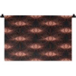 Boheems - Oog - Bruin Wandkleed katoen klein 269 -zz3d