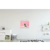 Beker - Rietje - Minimalistisch - Groen textielposter latten blank klein -kinderkamer