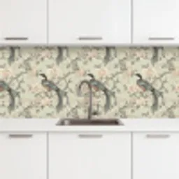 Bloem - Vogel - Kleurrijk keuken achterwand 2 middel 871 -3d