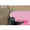 Tekst - Modern - Roze Placemat vinyl groot -closeup