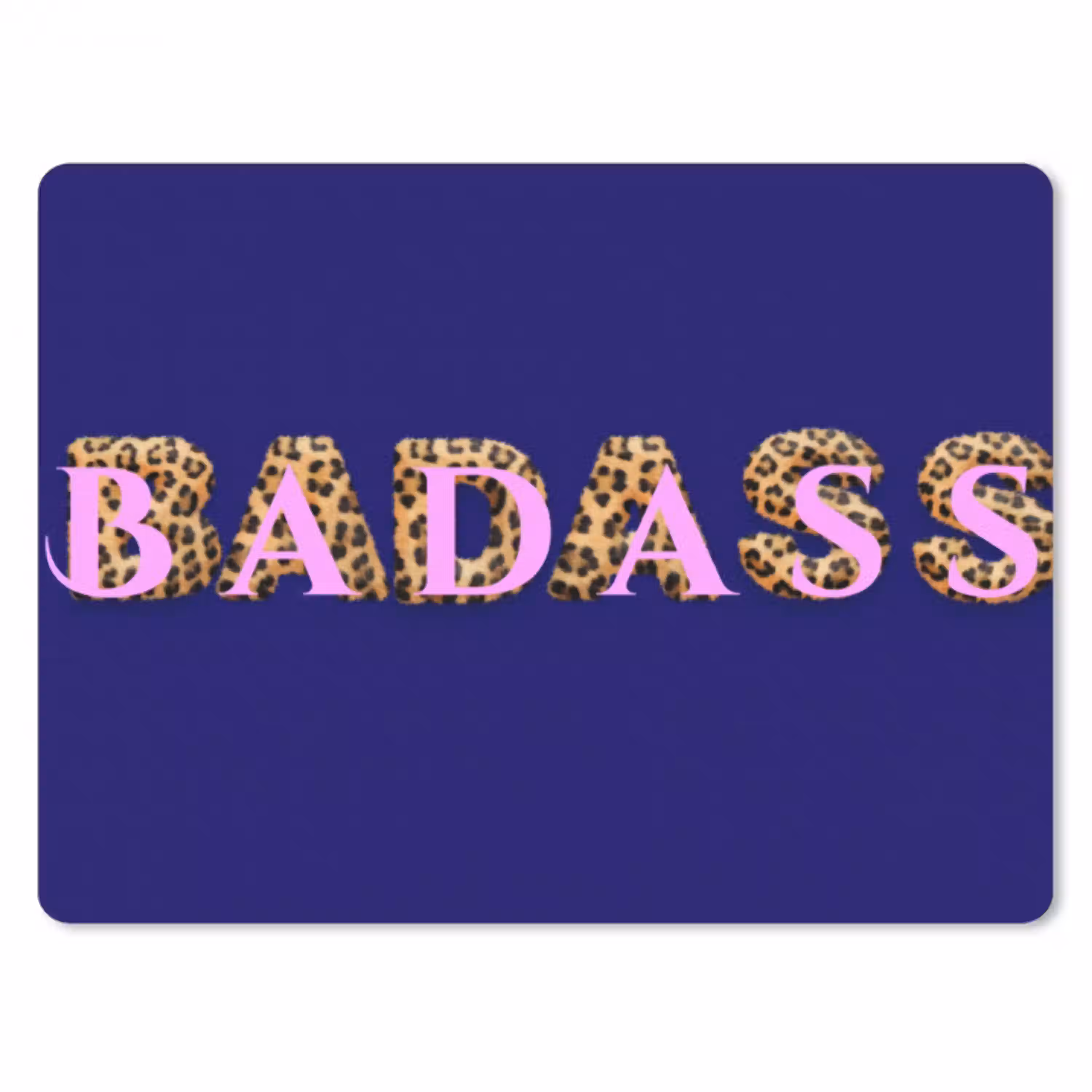 Badass - Panterpint - Schaduw - Roze muismat rubber klein -3d