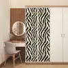 Zebra - Print - Klassiek - Zwart deurposter klein 289 -sfeer3