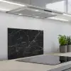 Marmer - Zwart - Goud - Grijs - Marmerstructuur keuken achterwand spatscherm klein -3d_schuin
