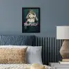 Vrouw - Roos - Quote fotolijst zwart zonder passe partout klein -sfeer3