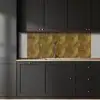 Organisch - Lijnen - Goud keuken achterwand 2 middel 871 -sfeer1