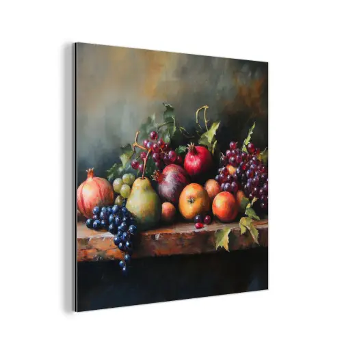 Rustiek - Stilleven - Fruit aluminium wit klein -3d