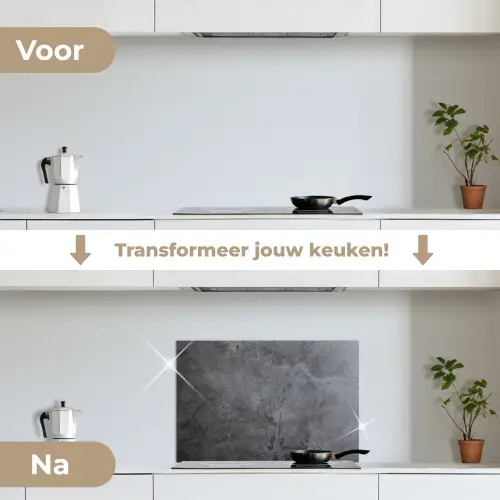 Schaduwspel op Beton keuken achterwand spatscherm klein -voor_na_NL