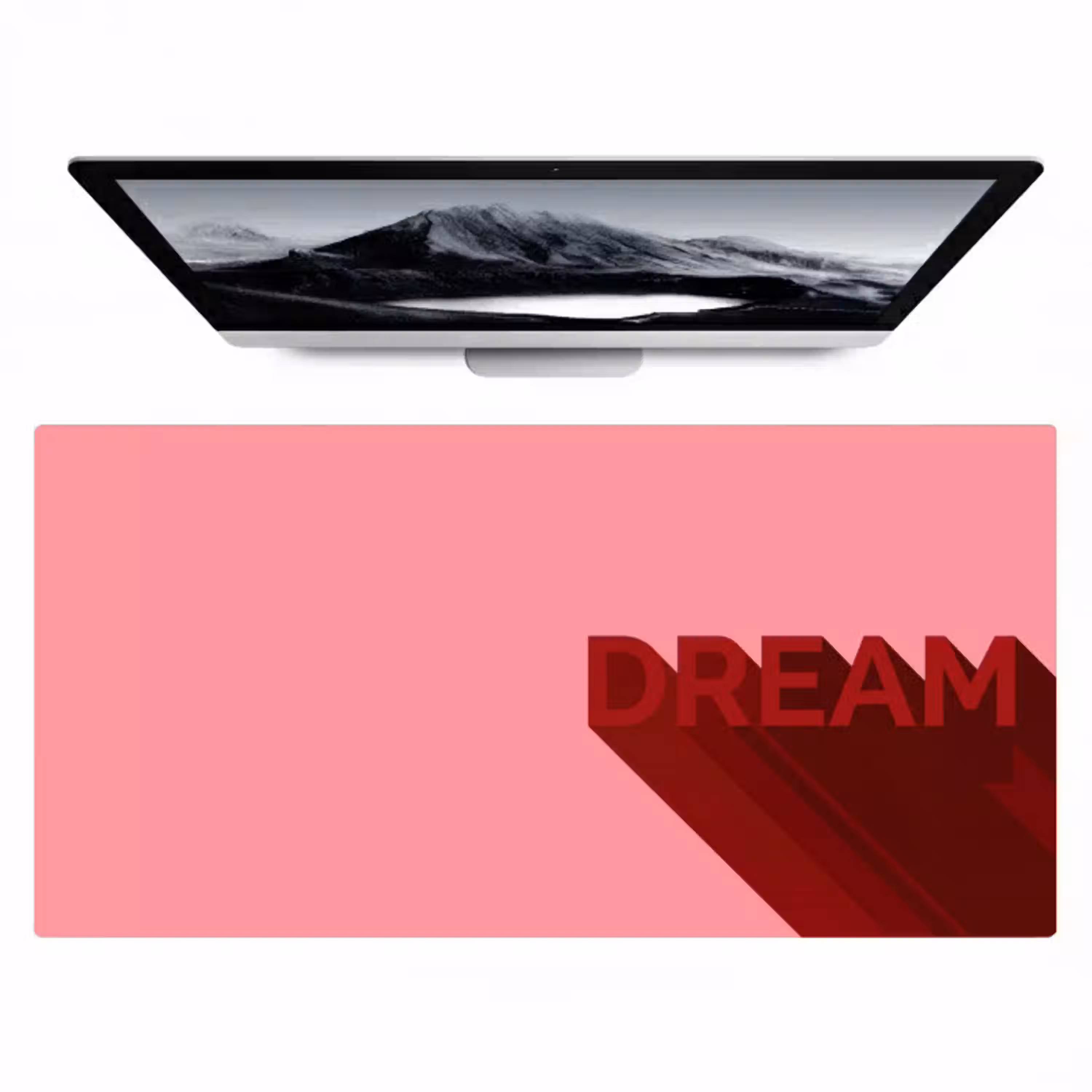 Dream - 3D - Rood - Roze Muismat XXL klein -zzz3d