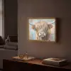Schotse hooglander - Dieren - Koe - Street art Light Box met batterij (Wandlamp) middel -sfeer1
