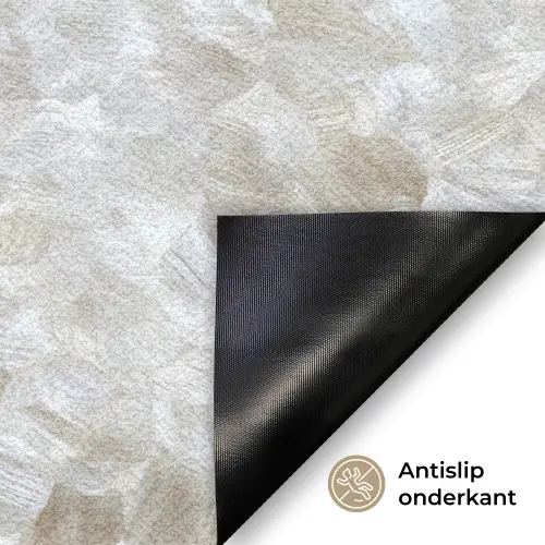 Wit - Penseelstreken - Reliëfeffect Deurmat klein 898 -antislip_NL