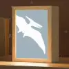 Dino - Pteranodon - Dinosaurus - Blauw Light Box met kabel klein -zzz_3d_website
