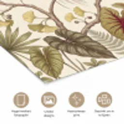 Vogels - Tropisch - Botanisch - Roze poster papier klein -closeup_NL
