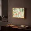 Glazen - Proosten - Bladeren - Groen Light Box met batterij (Wandlamp) middel -sfeer1
