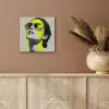 Vrouw - Bril - Verf aluminium wit klein -sfeer4
