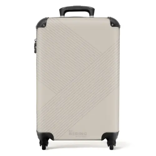 Minimal - Kruisende lijnen op NBS - Handbagage koffer - Unisex middel -productfoto_recht