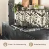Klassiek - Botanisch - Zwart - Beige keuken achterwand 2 middel 871 -usp_NL