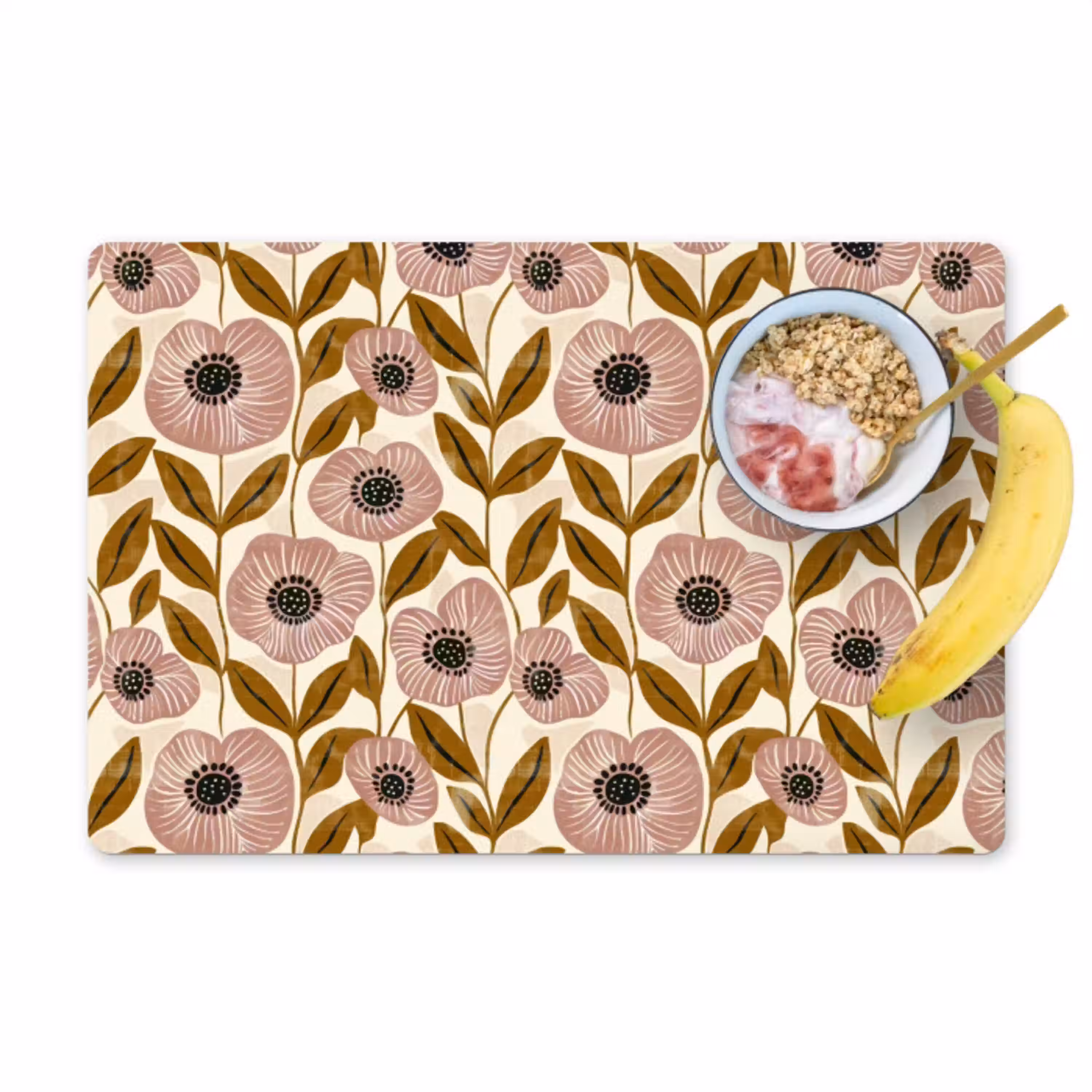 Dustyroze - Bloemen - Grafisch - Patroon Placemat vinyl groot 368 -zzzproduct_Kitchenyeah-website