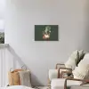 Kop - Bloemen - Groen - Koffie Tuinposter op houten frame 2 cm dik klein -sfeer1