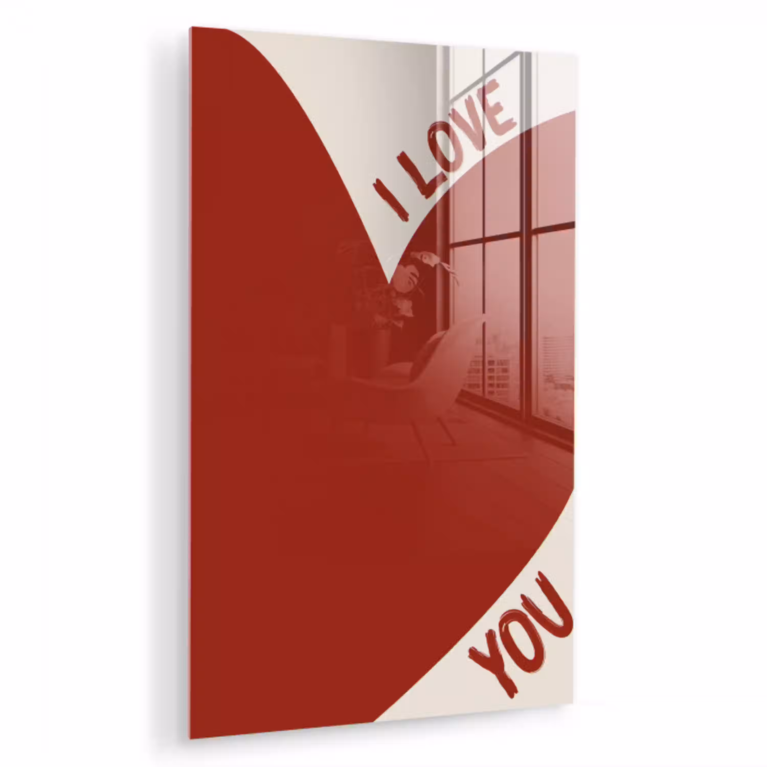 Loveyou - Rood - Hart plexiglas 5mm klein -zzzproduct_nieuw
