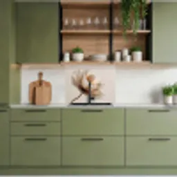 Bloem - Beige - Crème keuken achterwand 2 middel -sfeer3