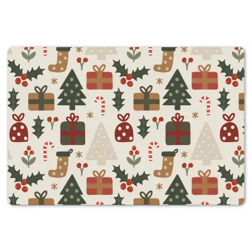Illustratie - Kerstfiguren - Beige Placemat vinyl groot 368 -zzsfeer1_Kitchenyeah-website
