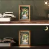 Doorkijk - Bloemen - Natuur - Bloementuin Light Box met kabel (Tafellamp) klein -sfeer3