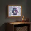 Monster - Paars - Madeliefjes Light Box met batterij (Wandlamp kind) middel -sfeer5_kind